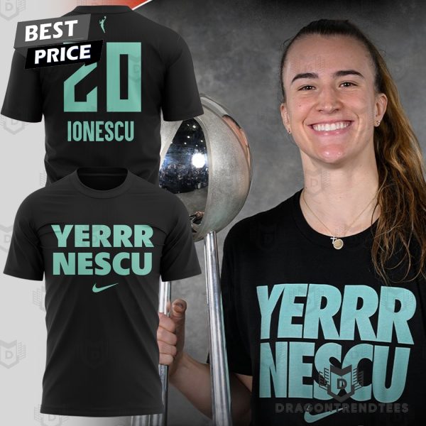 Sabrina Ionescus 20 Yerrr Nescu New York Liberty 2024 Champions 3D T-Shirt