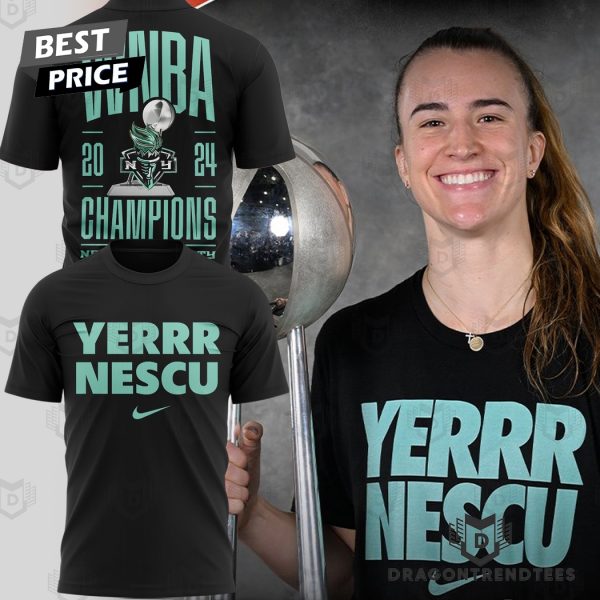 Sabrina Ionescus Yerrr Nescu New York Liberty 2024 Champions 3D T-Shirt