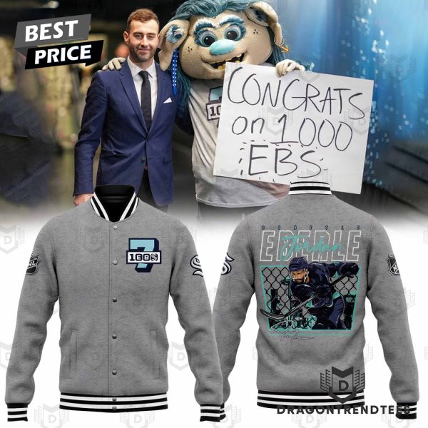 Seattle Kraken Jordan Eberle Ebs1000 Signature Baseball Jacket