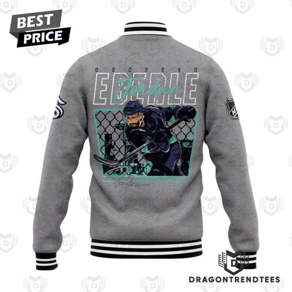 Seattle Kraken Jordan Eberle Ebs1000 Signature Baseball Jacket