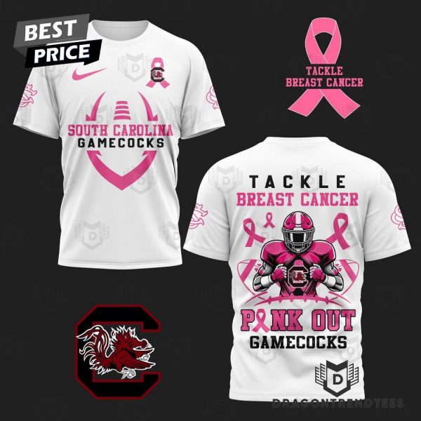 South Carolina Gamecocks – Tackle Breast Cancer Pink Out Gamecocks 3D T-Shirt