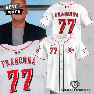 Terry Francona Cincinnati Reds Signature Baseball Jersey