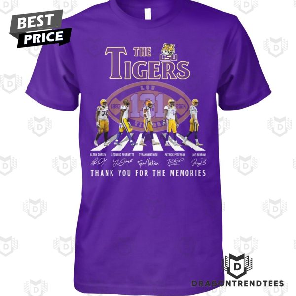 The LSU Tigers 1893-2024 Signature Thank You For The Memories Unisex T-Shirt