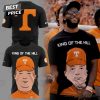 Tennessee Volunteers King Of The Hill Black 3D T-Shirt – White