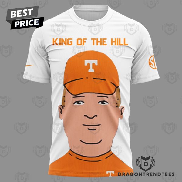 Tennessee Volunteers King Of The Hill Black 3D T-Shirt – White