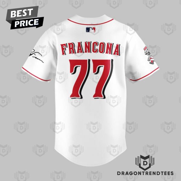 Terry Francona Cincinnati Reds Signature Baseball Jersey