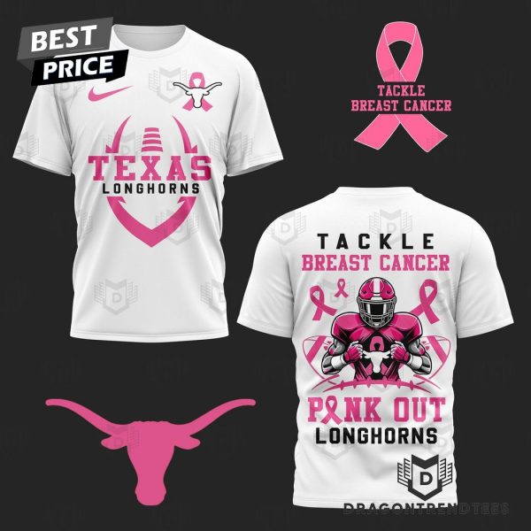 Texas Longhorns – Tackle Breast Cancer 3D T-Shirt