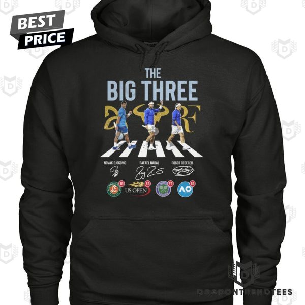 The Big Three Novak Djokovic x Rafael Nadal x Roger Federer Signature Unisex T-Shirt