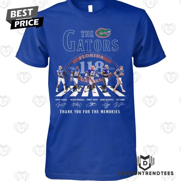 The Florida Gators 1906-2024 Signature Thank You For The Memories Unisex T-Shirt