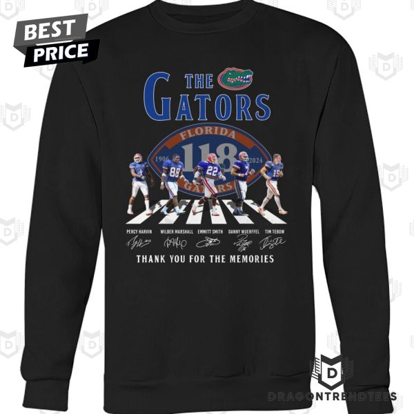 The Florida Gators 1906-2024 Signature Thank You For The Memories Unisex T-Shirt