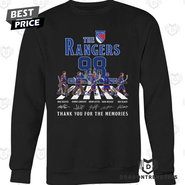 The New York Rangers 1926-2024 Signature Thank You For The Memories Unisex T-Shirt