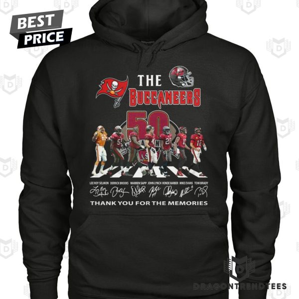 The Tampa Bay Buccaneers 50 Anniversary Signature Thank You For The Memories Unisex T-Shirt