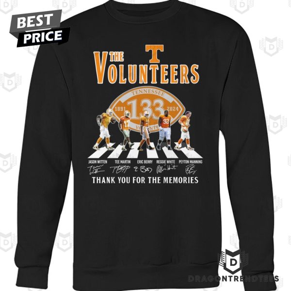 The Tennessee Volunteers 1981-2024 Signature Thank You For The Memories Unisex T-Shirt