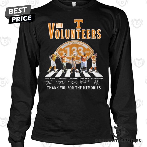 The Tennessee Volunteers 1981-2024 Signature Thank You For The Memories Unisex T-Shirt