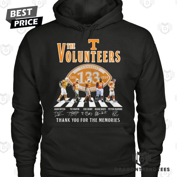 The Tennessee Volunteers 1981-2024 Signature Thank You For The Memories Unisex T-Shirt