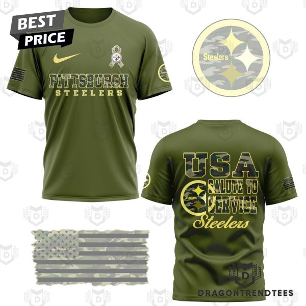 Usa Salute To Service Pittsburgh Steelers 3D T-Shirt