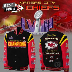 Kansas City Chiefs Super Bowl LVIII Champions Baseball Jacket