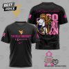 West Virginia Mountaineers – Tackle Breast Cancer Go Fight Win 3D T-Shirt – Pink