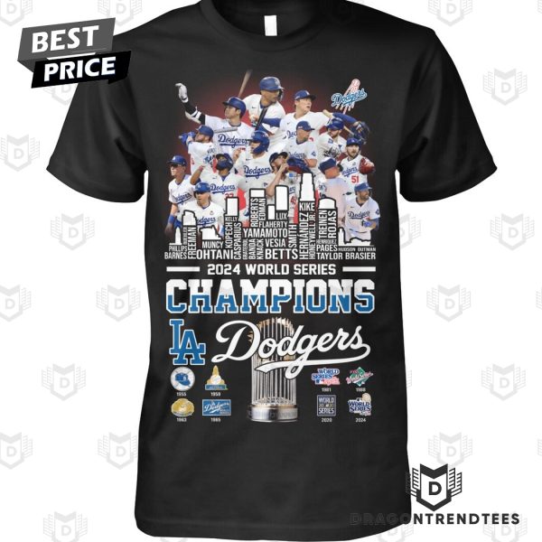 World Series 2024 Champions Los Angeles Dodgers Unisex T-Shirt