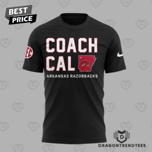 Coach John Calipari Arkansas Razorbacks Basketball 3D T-Shirt – Black