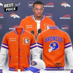 2024 Denver Broncos Throwback Baseball Jacket