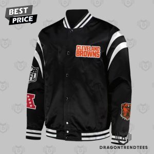 2024 Cleveland Browns Black Baseball Jacket