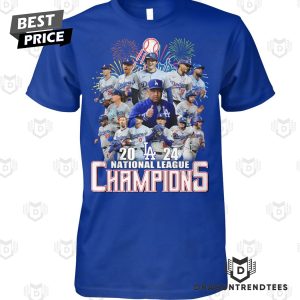 2024 Los Angeles Dodgers National League Champions Unisex T-Shirt