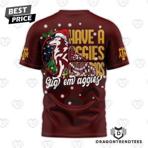 Have A Texas A&m Aggies Christmas 3D T-Shirt