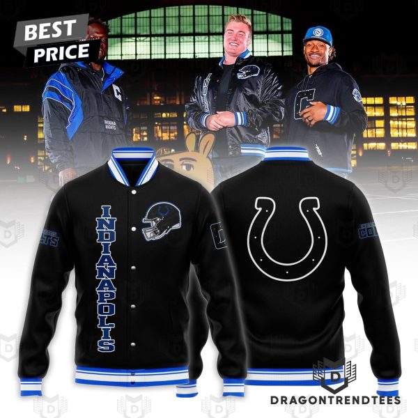 2024-25 Indianapolis Colts Dark Night Baseball Jacket