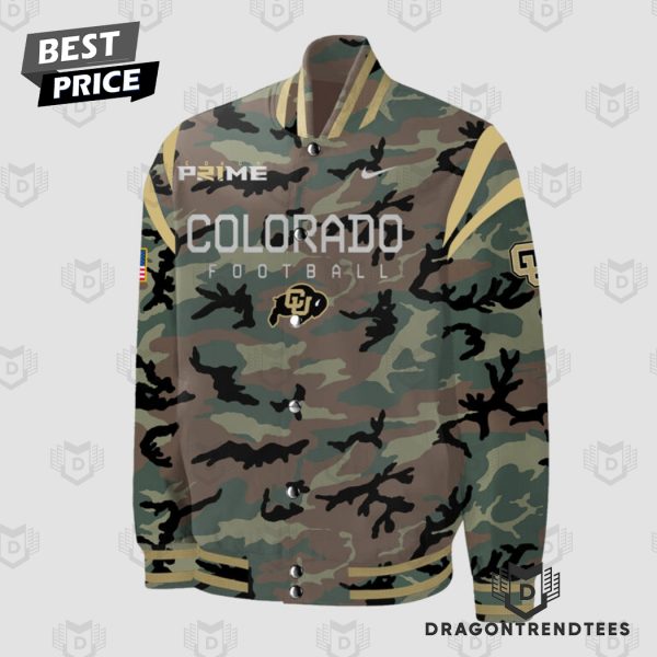 2024 Colorado Buffaloes Football Military Appreciation Baseball Jacket