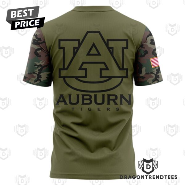 2024 Military Appreciation Auburn Tigers Football 3D T-Shirt