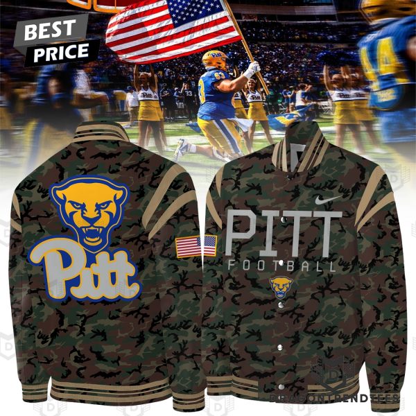 2024 Military Appreciation Pittsburgh Panthers Football Baseball Jacket