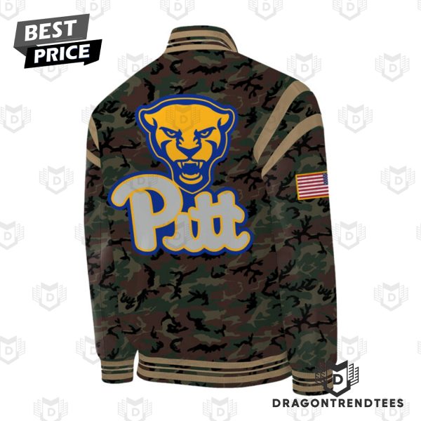 2024 Military Appreciation Pittsburgh Panthers Football Baseball Jacket