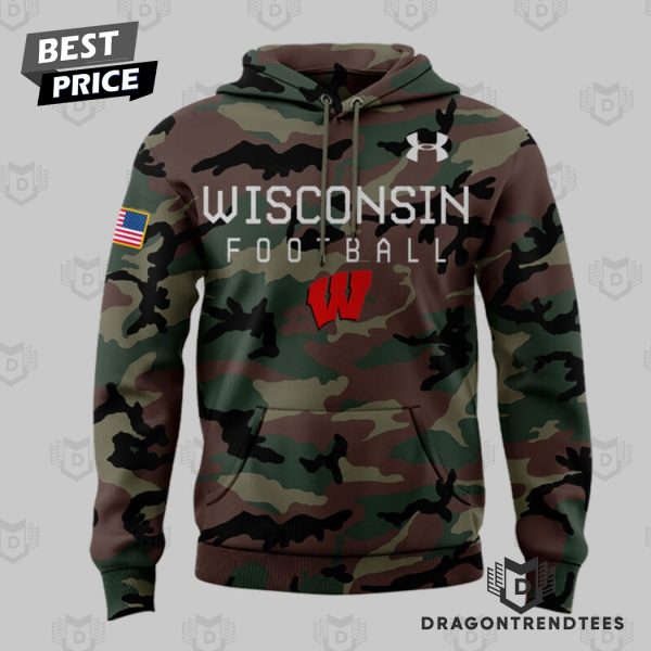 2024 Military Appreciation Wisconsin Badgers Football Hoodie