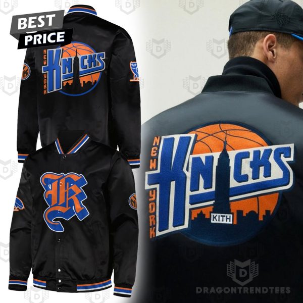 2024 New York Knicks Logo Baseball Jacket