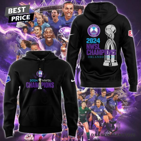 2024 NWSL Champions Orlando Pride Hoodie – Black