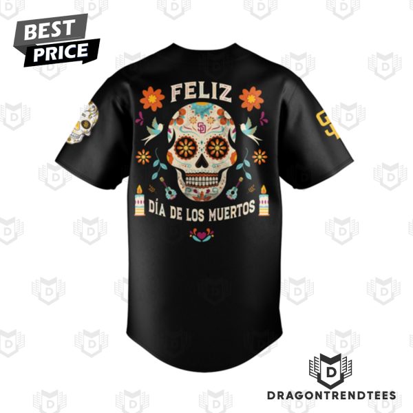 2024 San Diego Padres Dia De Los Muertos Baseball Jersey – Black