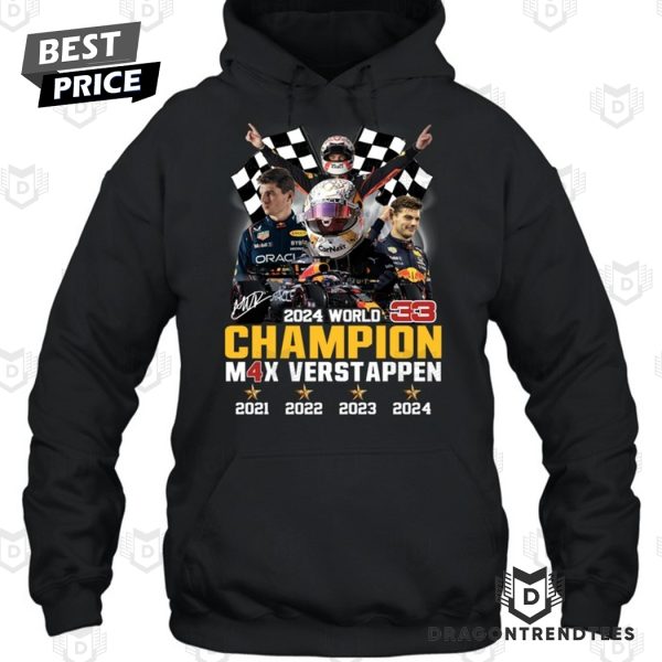 2024 World 33 Champions Max Verstappen Signature Unisex T-Shirt