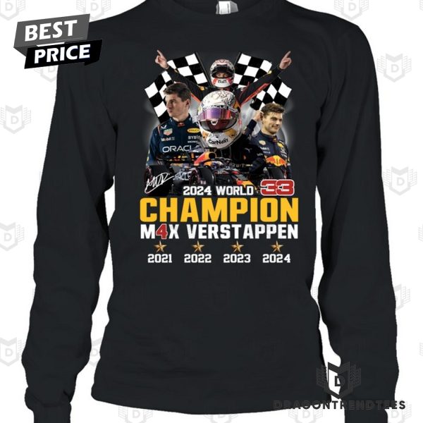 2024 World 33 Champions Max Verstappen Signature Unisex T-Shirt