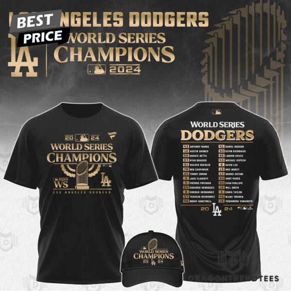 2024 World Series Champions Los Angeles Dodgers Players 3D T-Shirt