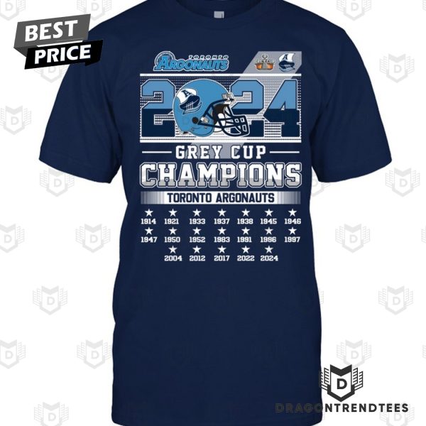 2024 Grey Cup Champions Toronto Argonauts Unisex T-Shirt