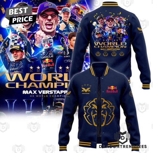 4X World Champion Max Verstappen Baseball Jacket