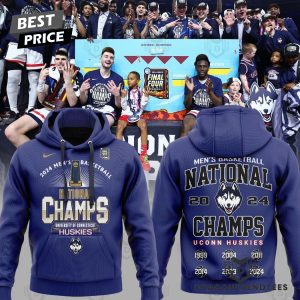 National Champions Uconn Huskies Men Basketball 2024 Hoodie