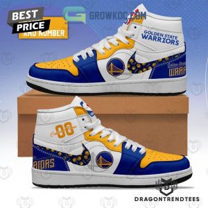 Personalized Golden State Warriors Air Jordan 1 High Top