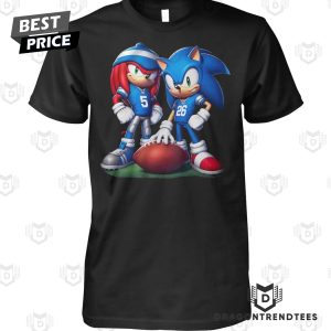 Detroit Lions Sonic And Knuckles Unisex T-Shirt