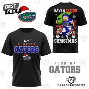 Florida Gators – Have A Gators Christmas 3D T-Shirt – Black