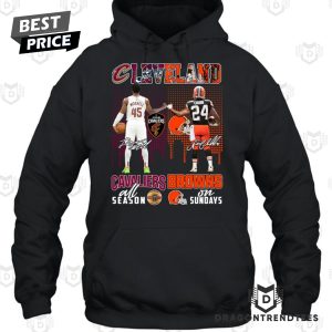 Cleveland Cavaliers Donovan Mitchell x Cleveland Browns Nick Chubb Signature Unisex T-Shirt