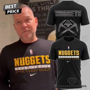 Denver Nuggets Basketball Black 3D T-Shirt