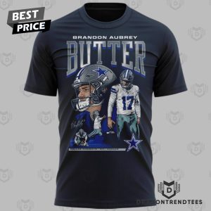 Brandon Aubrey Butter Dallas Cowboys 3D T-Shirt