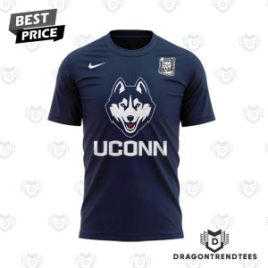 Uconn Huskies Men Basketball FINAL FOUR 2024 3D T-Shirt – Blue